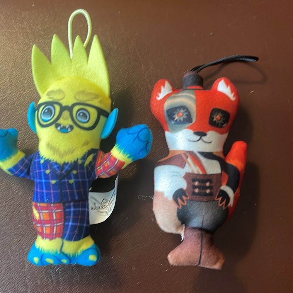 2 Masked Singer toys -thingamajig and Fox McDonalds 2023
